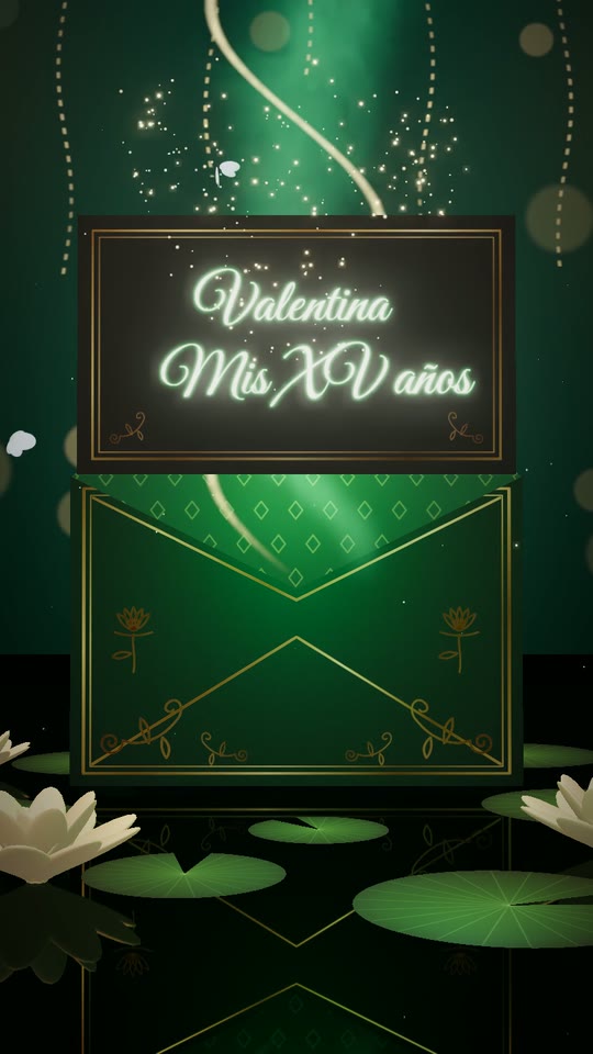 Apertura Bosque encantado con el nombre Valentina